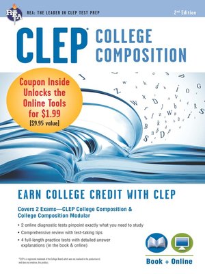 cover image of CLEP College Composition Book + Online